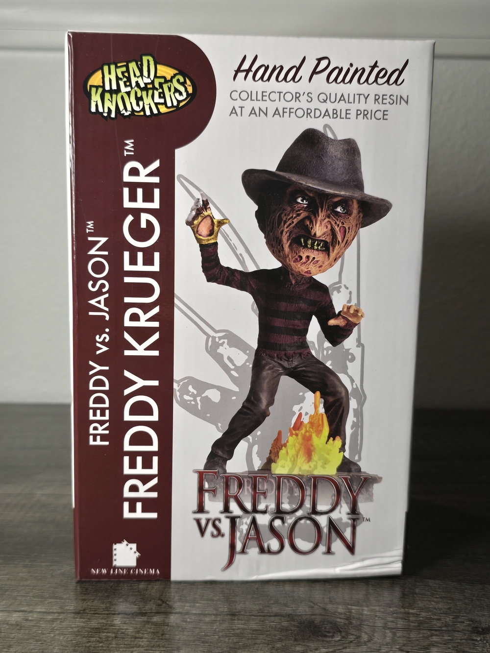 Head Knockers Freddy Krueger Hand-Painted Resin Figure - Red/Black